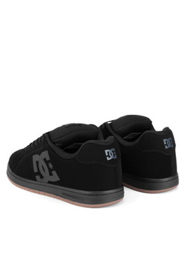 DC Shoes Sneakersy GAVELER ADYS100536-BGM Czarny. Kolor: czarny. Materiał: skóra