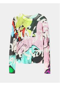 Desigual Sweter 23WWJF13 Kolorowy Regular Fit. Materiał: syntetyk. Wzór: kolorowy #4