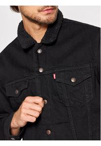 Levi's® Kurtka jeansowa Type III Sherpa 16365-0100 Czarny Regular Fit. Kolor: czarny. Materiał: bawełna #3