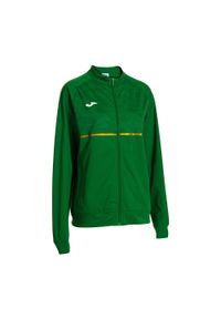 Bluza do biegania damska Joma Record III Full Zip. Kolor: zielony