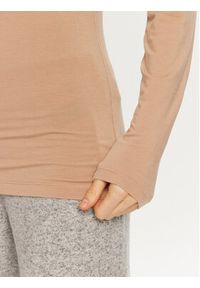 Emporio Armani Underwear Golf 164633 4F224 16355 Beżowy Slim Fit. Typ kołnierza: golf. Kolor: beżowy. Materiał: lyocell #3