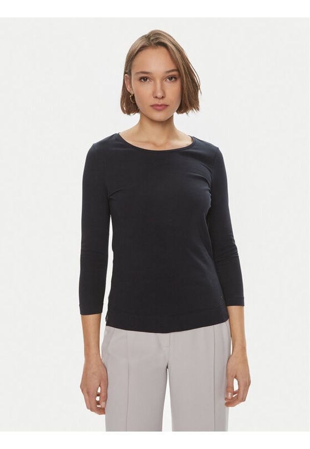 JOOP! Bluzka Taiia 30037596 Granatowy Regular Fit. Kolor: niebieski. Materiał: bawełna