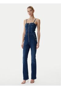 Guess Kombinezon W6RD0I D6883 Niebieski Regular Fit. Kolor: niebieski. Materiał: bawełna #1