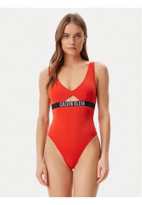 Calvin Klein Swimwear Strój kąpielowy KW0KW02746 Czerwony. Kolor: czerwony. Materiał: syntetyk