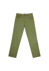 Wrangler - WRANGLER MĘSKIE SPODNIE MATERIAŁOWE TEXAS DUSTY OLIVE 112358215 W121018011. Materiał: materiał #5