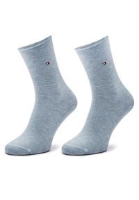 TOMMY HILFIGER - Tommy Hilfiger Skarpety długie 371221106 Niebieski. Kolor: niebieski. Materiał: bawełna #1