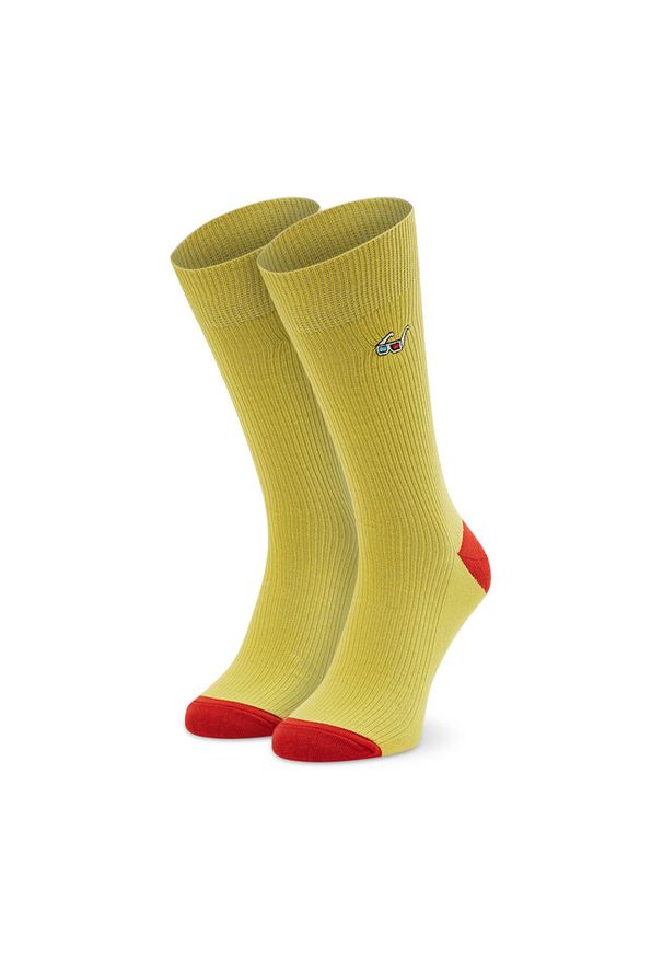Happy-Socks - Skarpety wysokie unisex Happy Socks. Kolor: żółty