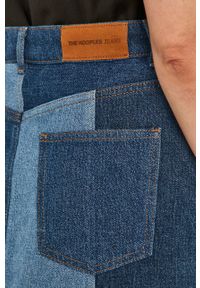 The Kooples - Spódnica jeansowa. Stan: podwyższony. Kolor: niebieski. Materiał: jeans