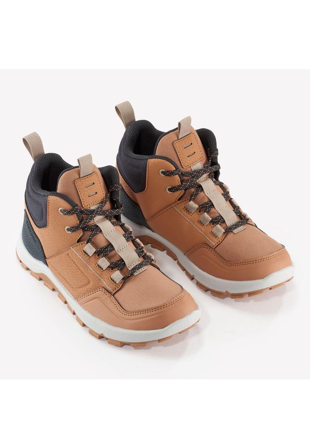 quechua - Buty turystyczne dla dzieci Quechua NH500 mid. Kolor: szary, brązowy, wielokolorowy. Materiał: materiał, tkanina, syntetyk. Sport: turystyka piesza