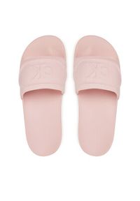Calvin Klein Jeans Klapki Slide Pu Hf Mg YW0YW01879 Różowy. Kolor: różowy. Materiał: skóra #5