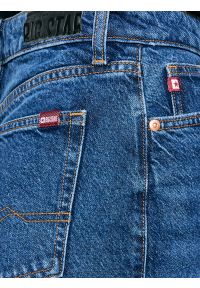 Big-Star - Jeansy damskie mom jeans niebieskie Silla 620. Okazja: na co dzień. Stan: podwyższony. Kolor: niebieski. Styl: casual, elegancki #4