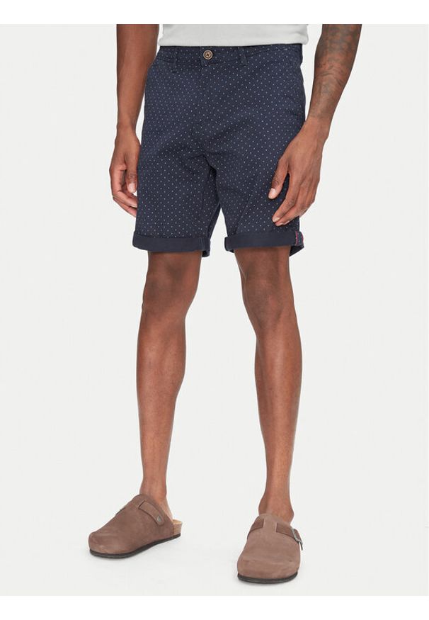 Jack & Jones - Jack&Jones Szorty materiałowe Bowie 12230336 Granatowy Regular Fit. Kolor: niebieski. Materiał: bawełna