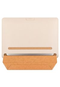 Moshi Muse 14'' 3-in-1 Slim - Pokrowiec MacBook Pro 14'' (M3/M2/M1/2023-2021) seashell white. Materiał: skóra. Styl: elegancki #2