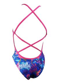 TURBO - Turbo Sirene Seychelles Pattern Swimsuit – Royal Size 30. Kolor: niebieski. Wzór: nadruk, kolorowy