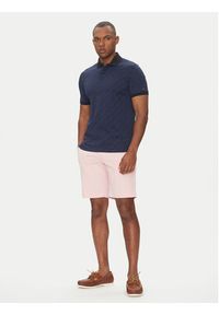TOMMY HILFIGER - Tommy Hilfiger Polo Monogram MW0MW39218 Granatowy Regular Fit. Typ kołnierza: polo. Kolor: niebieski. Materiał: bawełna #4