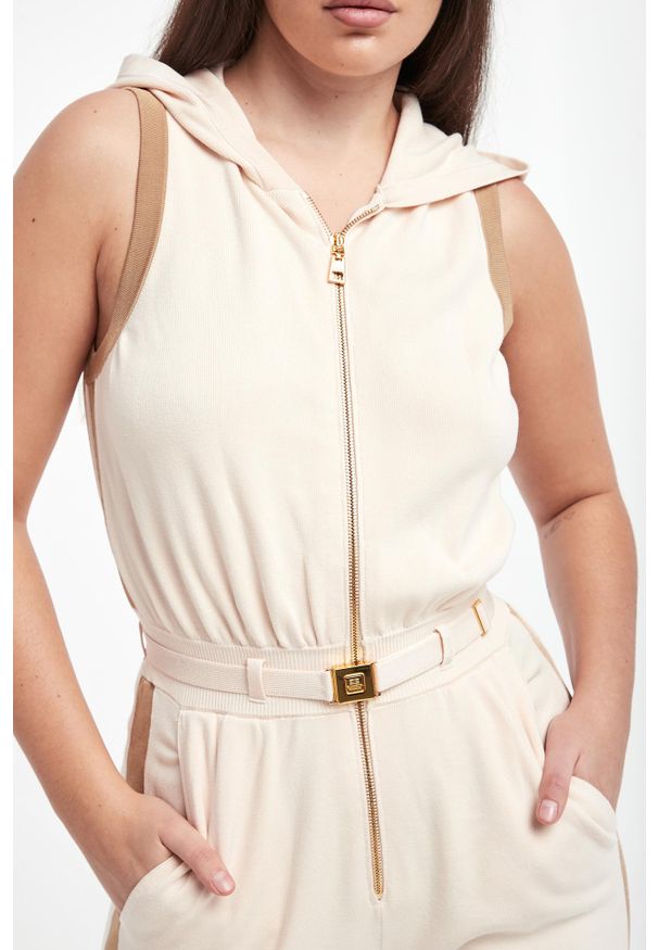 Elisabetta Franchi - Kombinezon damski z kapturem ELISABETTA FRANCHI