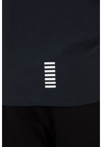 EA7 Emporio Armani - EA7 Granatowa męska koszulka polo, Rozmiar L. Typ kołnierza: polo. Kolor: niebieski #4