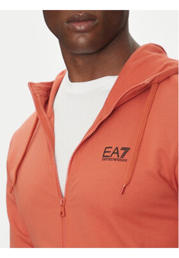 EA7 Emporio Armani Dres 8NPV63 PJVRZ M3004 Pomarańczowy Regular Fit. Kolor: pomarańczowy. Materiał: bawełna