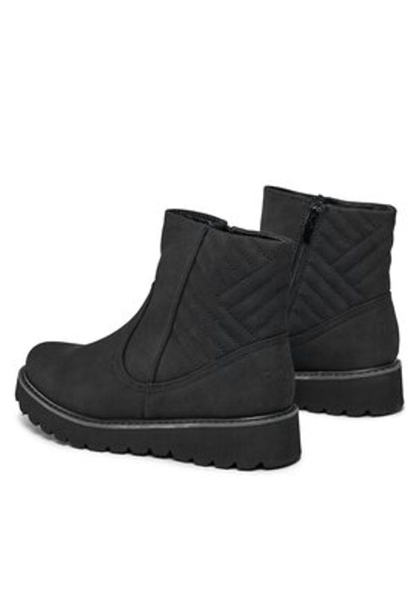 Roxy Botki ARJB700750 Czarny. Kolor: czarny. Materiał: skóra
