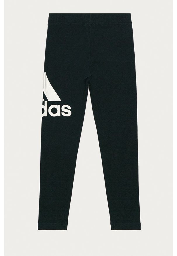 Adidas - adidas - Legginsy dziecięce 104-170 cm. Kolor: niebieski. Materiał: dzianina. Wzór: nadruk