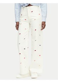 Tommy Jeans Jeansy Claire DW0DW23042 Kremowy Wide Leg. Kolor: kremowy #1
