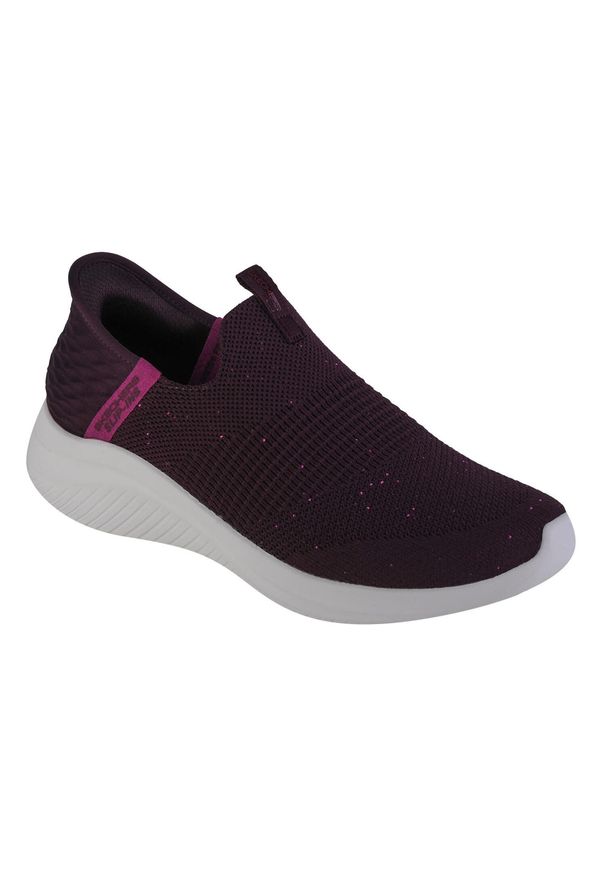 skechers - Buty sportowe Sneakersy damskie, Skechers Ultra Flex 3.0-Shiny Night Slip-Ins. Kolor: czerwony, wielokolorowy, brązowy. Sport: turystyka piesza