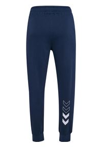 Spodnie dresowe regularne Hummel Elemental. Kolor: niebieski, zielony, wielokolorowy. Materiał: dresówka. Sport: fitness, piłka nożna, bieganie