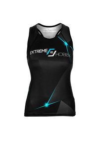 Koszulka sportowa damska bez rękawów Tank top EXTREME HOBBY MT SPORT. Kolor: niebieski. Materiał: poliester, elastan. Długość rękawa: bez rękawów. Sport: fitness