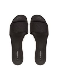 Calvin Klein Klapki Flat Slide Jacq HW0HW02389 Czarny. Kolor: czarny. Materiał: materiał #6