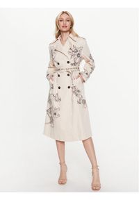 Pinko Trencz 100990 A0TL Beżowy Regular Fit. Kolor: beżowy. Materiał: bawełna