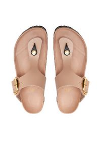 Birkenstock Japonki Gizeh 1026572 Beżowy. Kolor: beżowy. Materiał: skóra #4