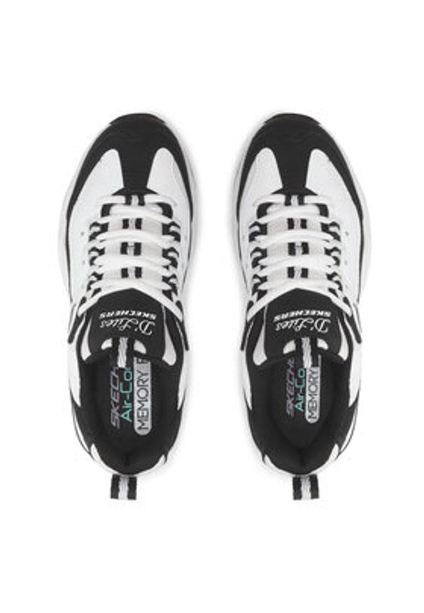 skechers - Skechers Sneakersy Fresh Diva 149492/BKW Biały. Kolor: biały. Materiał: skóra