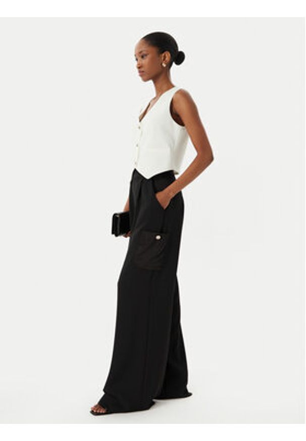 Rinascimento Spodnie materiałowe CFC0122612003 Czarny Regular Fit. Kolor: czarny. Materiał: syntetyk