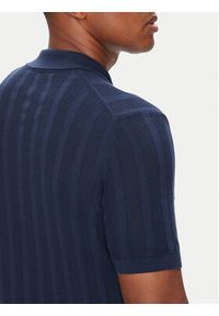 Baldessarini Polo B4 50024.5232 Granatowy Slim Fit. Typ kołnierza: polo. Kolor: niebieski. Materiał: bawełna #3