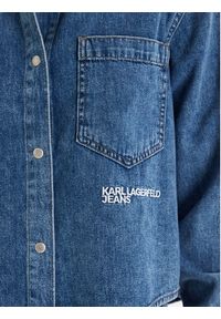 Karl Lagerfeld Jeans Koszula jeansowa B1W11021 Niebieski Regular Fit. Kolor: niebieski. Materiał: bawełna #2