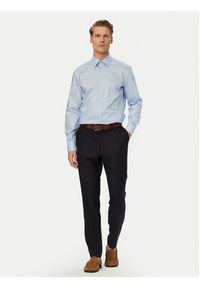 BOSS Koszula H-Hank 50560704 Niebieski jasny Slim Fit. Kolor: niebieski. Materiał: bawełna #5
