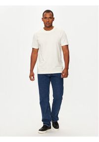 Calvin Klein Jeans T-Shirt Institutional J30J326402 Écru Regular Fit. Materiał: bawełna