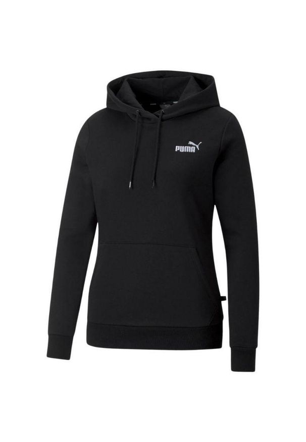 Puma - Bluza Z Haftem ESS+ Dla Kobiet. Kolor: czarny. Wzór: haft