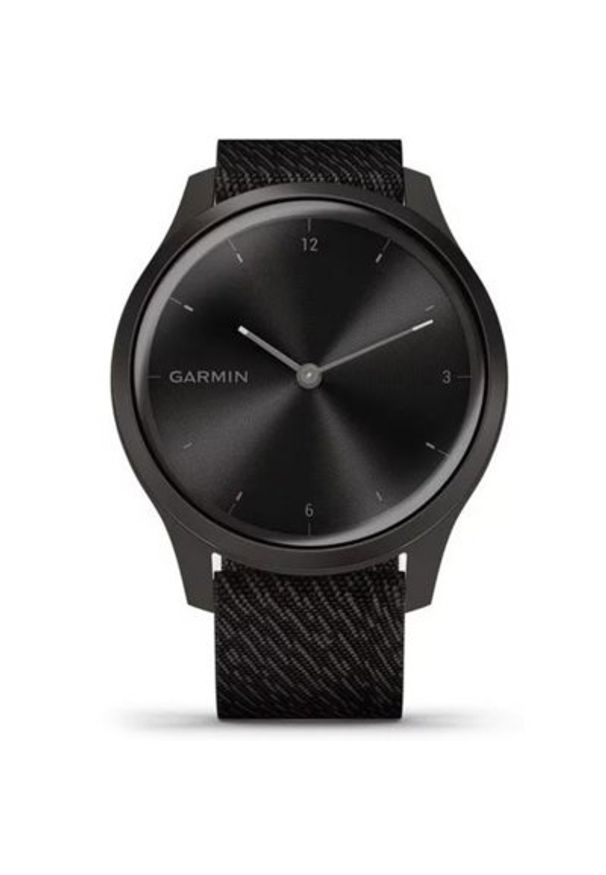 Zegarek sportowy GARMIN Vivomove Style Czarny. Rodzaj zegarka: analogowe. Kolor: czarny. Materiał: nylon. Styl: sportowy