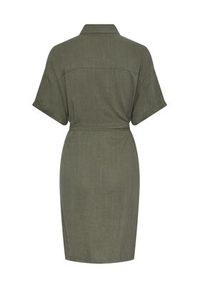 Pieces Sukienka koszulowa 17132920 Zielony Regular Fit. Kolor: zielony. Materiał: wiskoza. Typ sukienki: koszulowe #6
