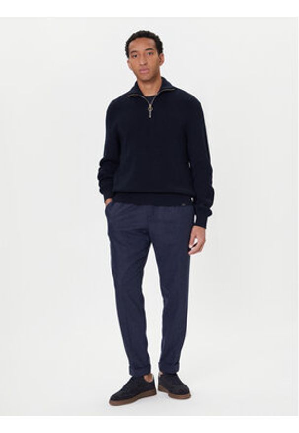 PAUL & SHARK - Paul&Shark Sweter 15311168 Granatowy Regular Fit. Kolor: niebieski. Materiał: syntetyk