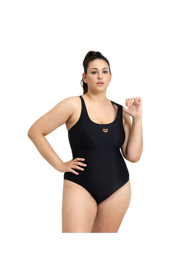 Damski kostium kąpielowy 1-częściowy Arena Solid Pro. Kolor: czarny