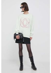 Calvin Klein Jeans sukienka kolor czarny mini prosta. Kolor: czarny. Materiał: tkanina, materiał, wiskoza. Długość rękawa: długi rękaw. Typ sukienki: proste. Długość: mini #2