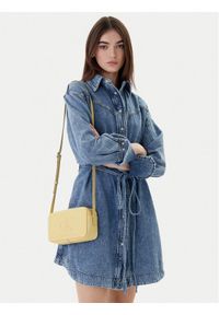 Calvin Klein Torebka Bold Ck Camera Bag LV04F3220G Żółty. Kolor: żółty. Materiał: skórzane #1