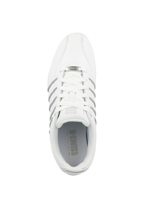 Buty do chodzenia męskie K-Swiss Arvee 1.5. Kolor: biały. Materiał: syntetyk, tkanina, skóra, materiał. Szerokość cholewki: normalna. Sport: turystyka piesza