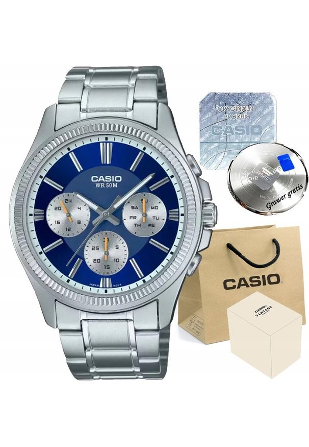 Zegarek Casio Zegarek męski FARO-2A1 z GRAWEREM