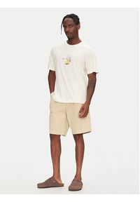 Jack & Jones - Jack&Jones T-Shirt Varenna 12273162 Beżowy Regular Fit. Kolor: beżowy. Materiał: bawełna #5
