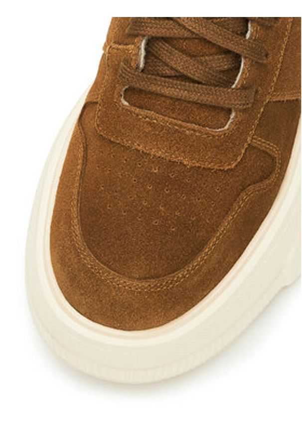 Badura Sneakersy CASI-01W1-006 Brązowy. Kolor: brązowy. Materiał: zamsz, skóra