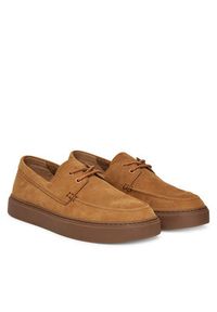 Calvin Klein Półbuty Hybrid Lace Up Boat Nu HM0HM01892 Brązowy. Kolor: brązowy. Materiał: zamsz, skóra #5