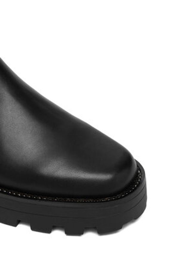 DKNY Sztyblety Shelah K4534178 Czarny. Kolor: czarny. Materiał: skóra